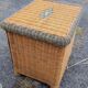 Pair of rattan bedsides