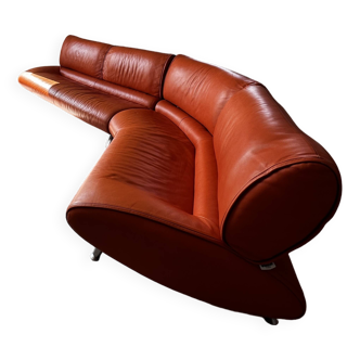 Canape vintage steiner orange 4 places