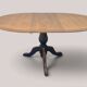 Extendable round table with central leg – Chic country spirit