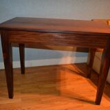 Dark wood work table