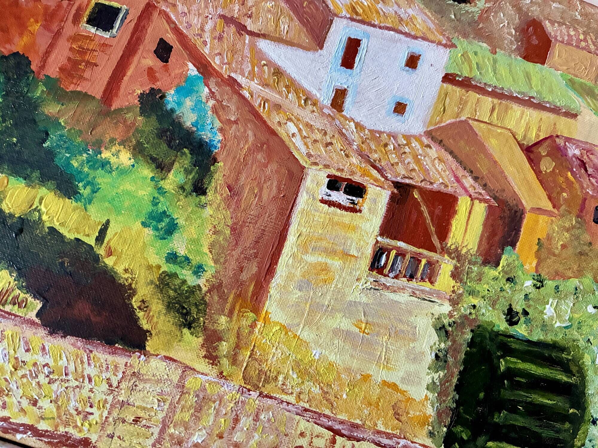 Tableau Village in the sun