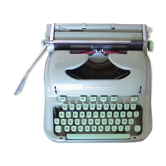 Hermes 3000 green Mint metal typewriter