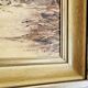 Huile sur toile signée K. Mattern 1954 paysage lac - 512024