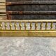 Fireplace fender in gilded bronze