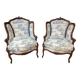 Paire De Bergère Louis XV à Oreillettes