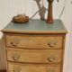 Small vintage commode sandblasted.
