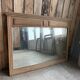 Antique trumeau mirror in oak (renovated)