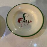 Lot of two antique Digoin Casino deep plates