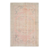 6x9 Vintage Peach Orange Rug, 175x270Cm