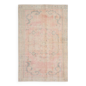 Tapis vintage orange pêche