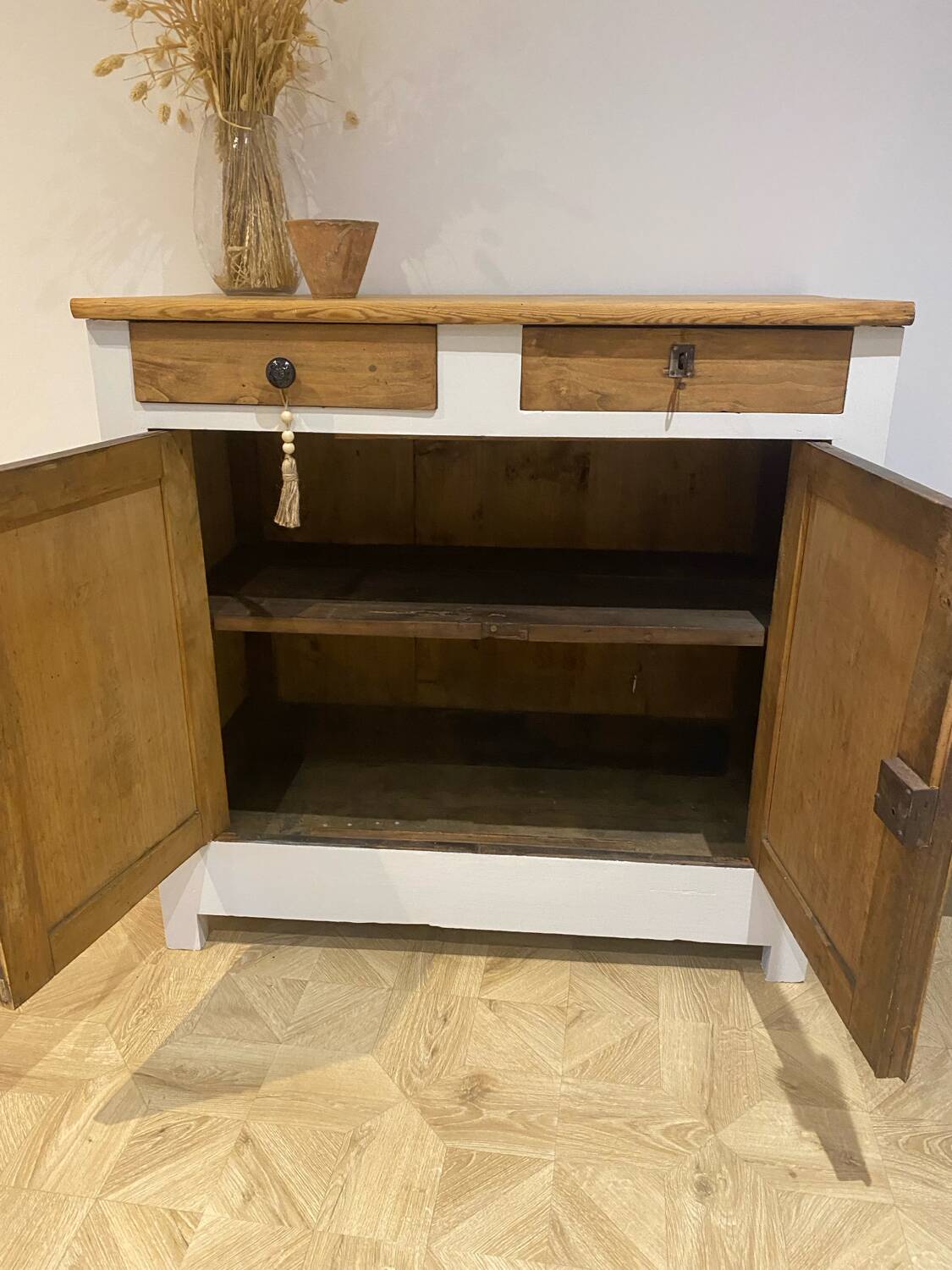 Old wooden sideboard
