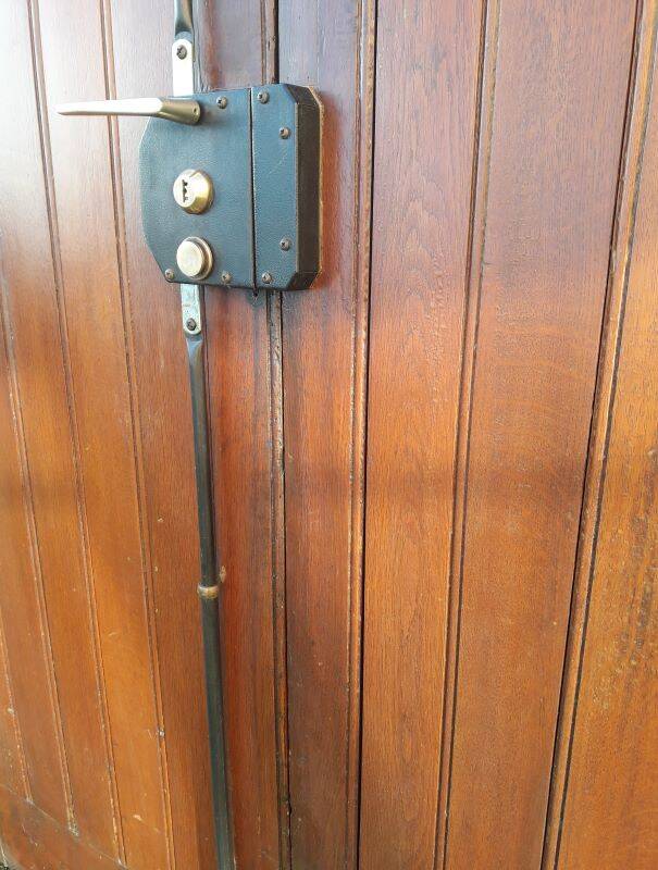 Double entrance door 227x142.2cm oak multi-point lock and frame