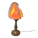 Cassis Cornuta shell lamp on a bronze base - Shell nightlight