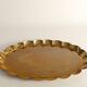 Hollywood Regency Oval Brass Tray by Arvid Johansson, Arvika Konstsmide, Sweden