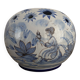 Nevers earthenware flower vase by A. Montagnon