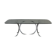 Table à manger en verre  et acier chromée