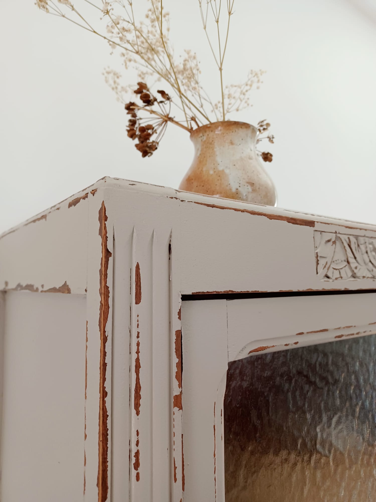 Parisian art-deco glazed wardrobe