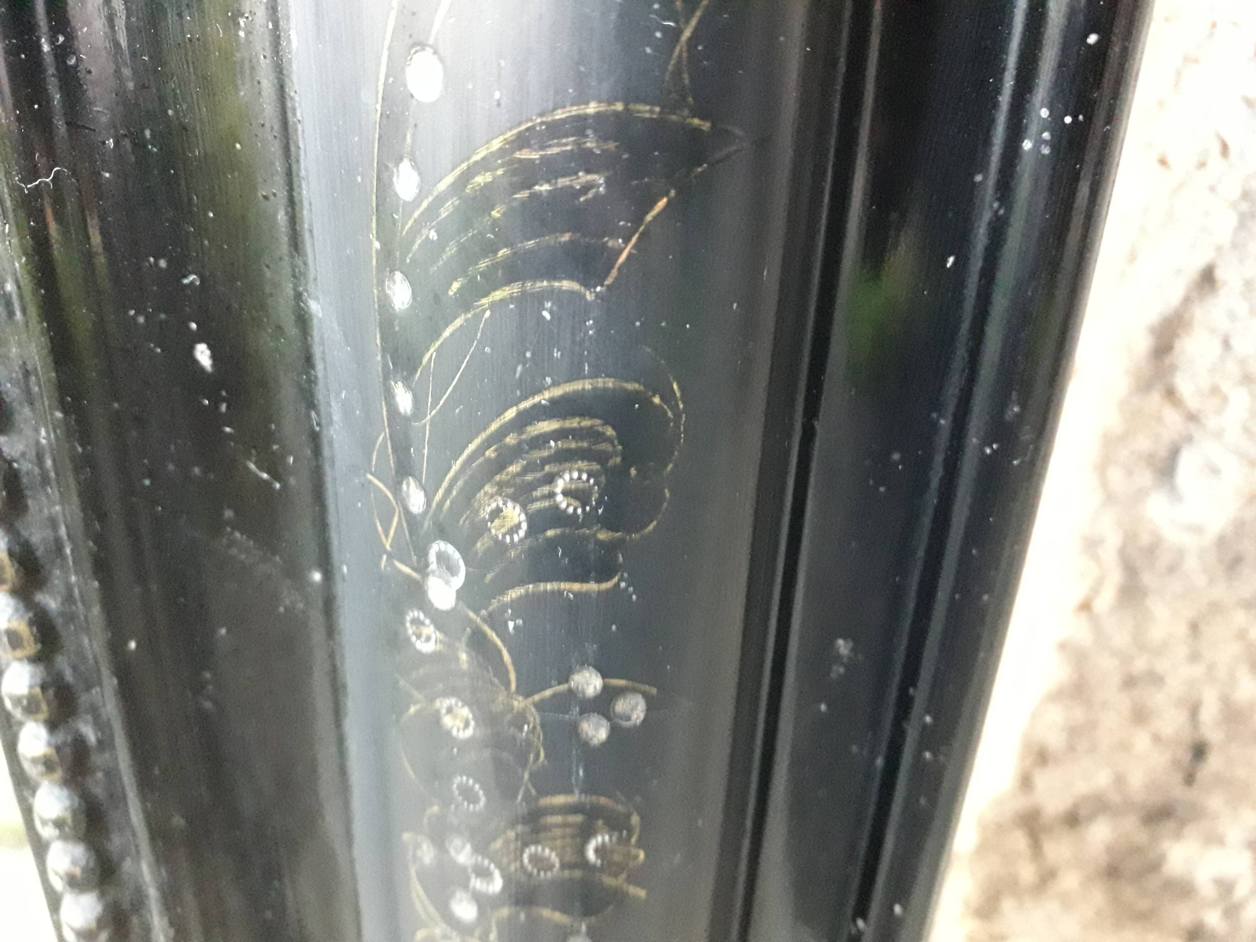 Black Louis Philippe mirror 130 cm × 93 cm