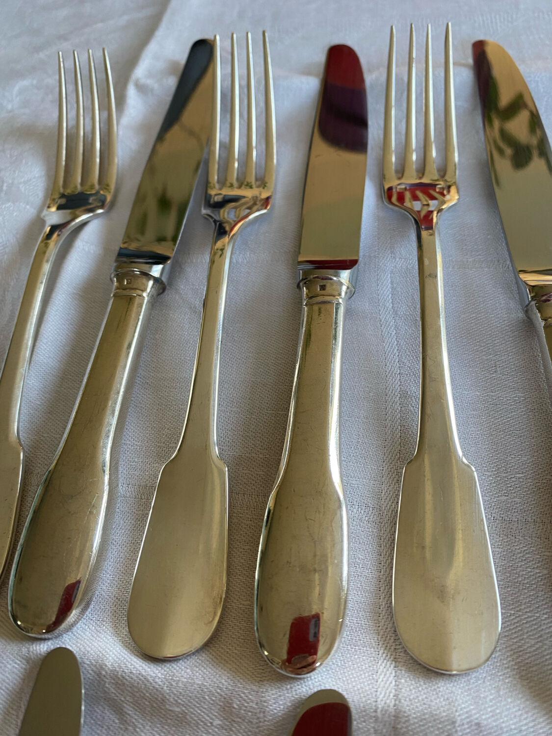 Silver-plated metal cheese cutlery CRISTOFLE