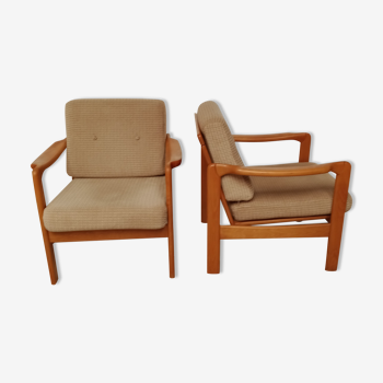 Pair scandinavian armchairs