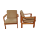 Pair scandinavian armchairs