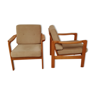 Paire fauteuils scandinave