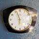 Vintage formica clock silent trapezoid wall clock "Romatic black"
