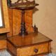 Coiffeuse Victorienne en Amboyna et Ébène Restaurée