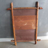 Old bamboo mirror 73.5x54cm
