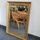 Golden mirror with bevelled glass – 70 × 52 cm