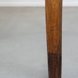 Table à manger ancienne en chêne français du début du XIXe siècle avec 2 tiroirs