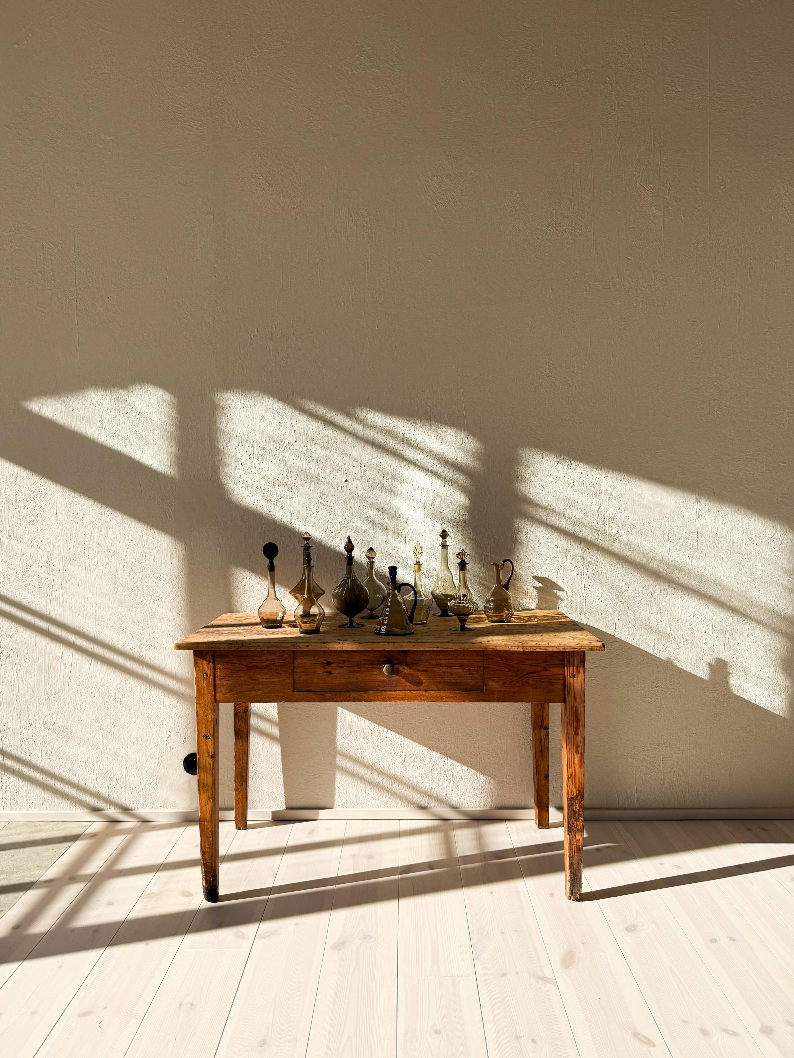 Art Deco Collection of 10 Sculptural Carafes Sweden 1920s