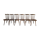 Suite de 6 chaises bistrot Menuet par Baumann, circa 1970.
