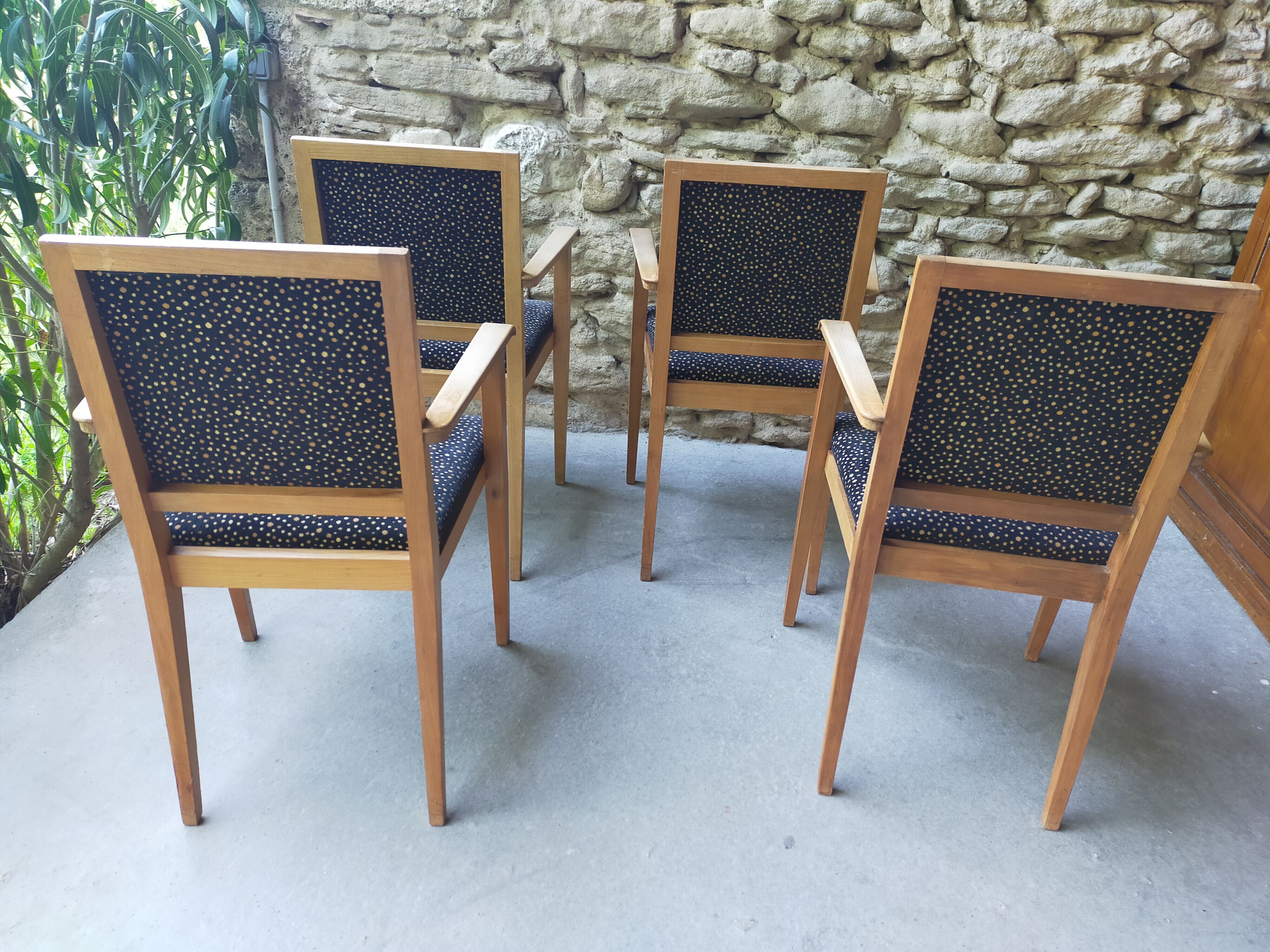 Set of 4 bridge chairs