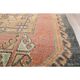 Orange Turkish Vintage Oushak Handmade Wool Rug Runner 76x374