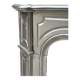 Louis XV style fireplace in black Belgian marble, circa 1880