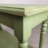 Green console table