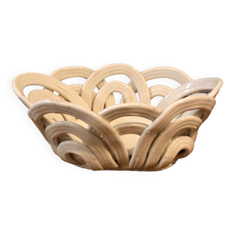 Openwork earthenware basket