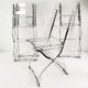 Set of designer folding chairs, Maison & Jardin Paris, 1970s