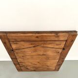 1900 mirror in solid walnut
