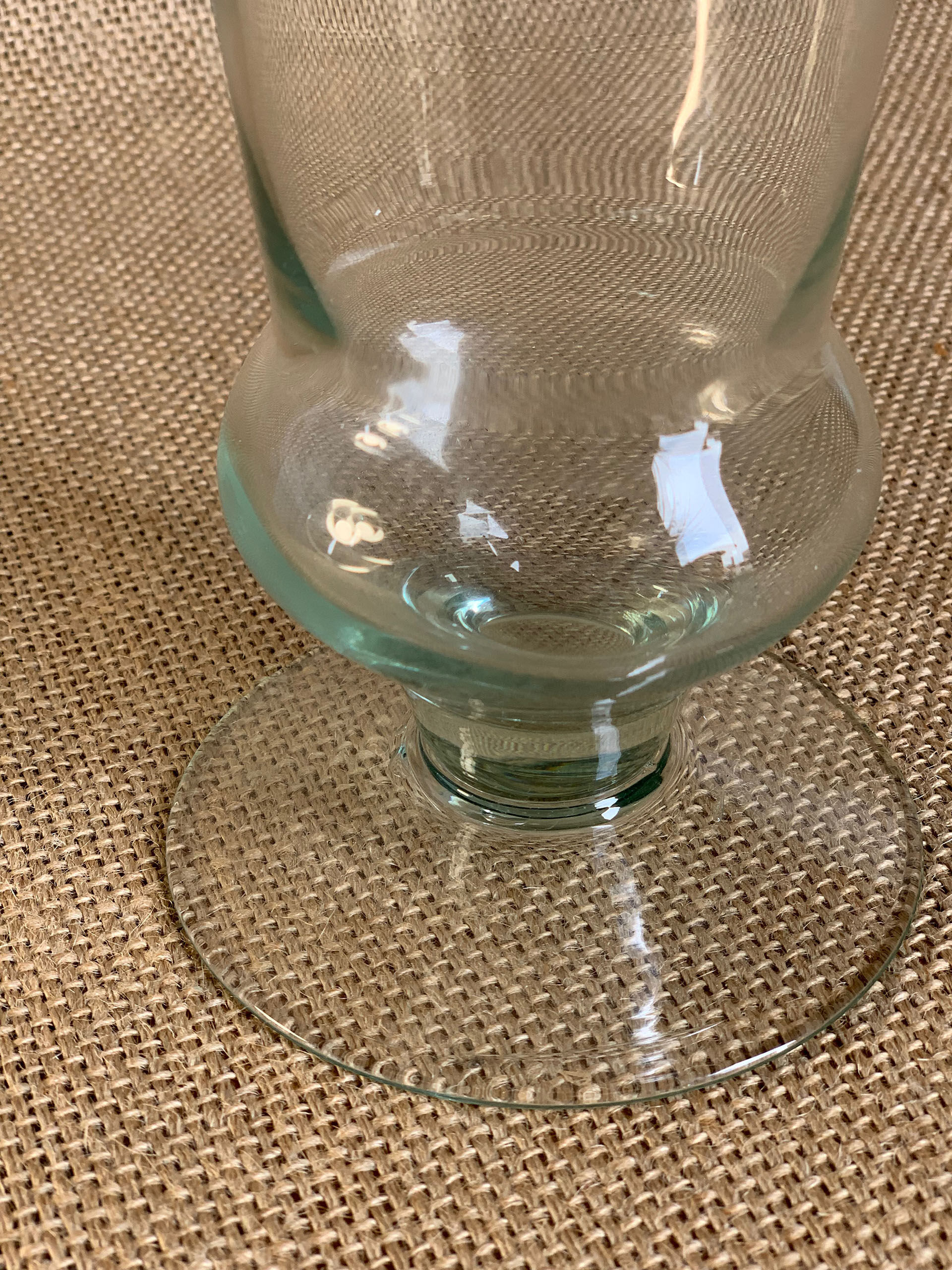 Vintage flute vase with flared neck