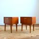 Pair of vintage bedside tables 1960s