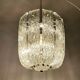 Large Ice Glass Chandelier by J.T. Kalmar