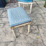 Louis XVI style stool and chair set