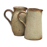 Pair of sandstone pitchers
