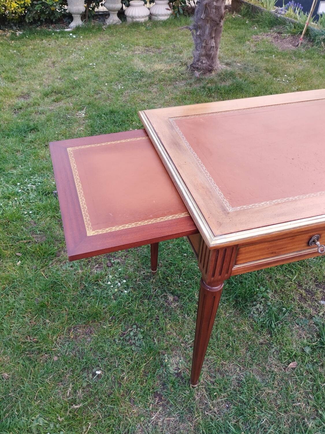 Antique Louis XVI style desk with drawers