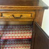 Rustic two-body buffet in oak from the 1960s.