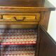 Rustic two-body oak sideboard from the 1960s.