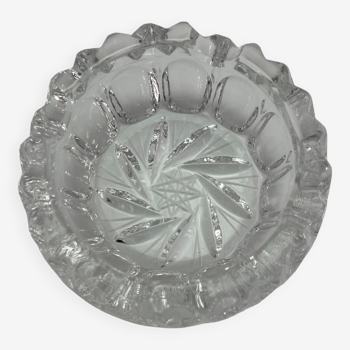 Lead Crystal  engraved star based ashtray