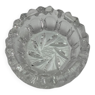 Lead Crystal  engraved star based ashtray